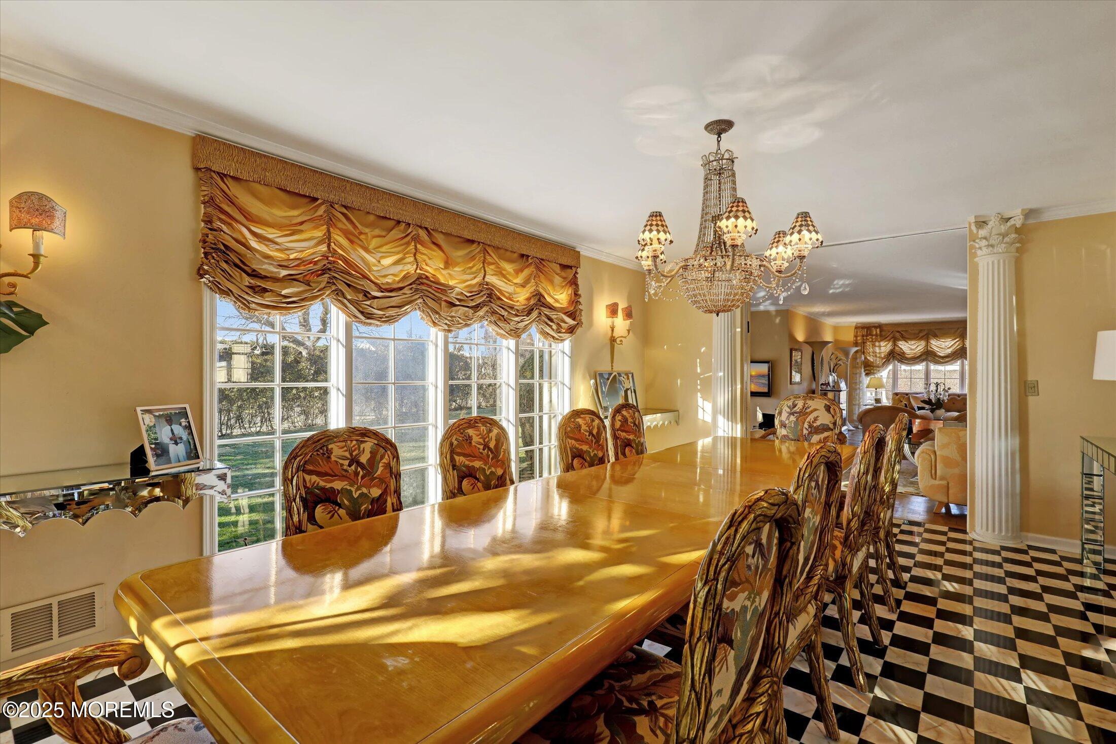 12 Woodford Road Deal, NJ 07723 - Photo 17 of 77 a view of a dining room and hall with furniture