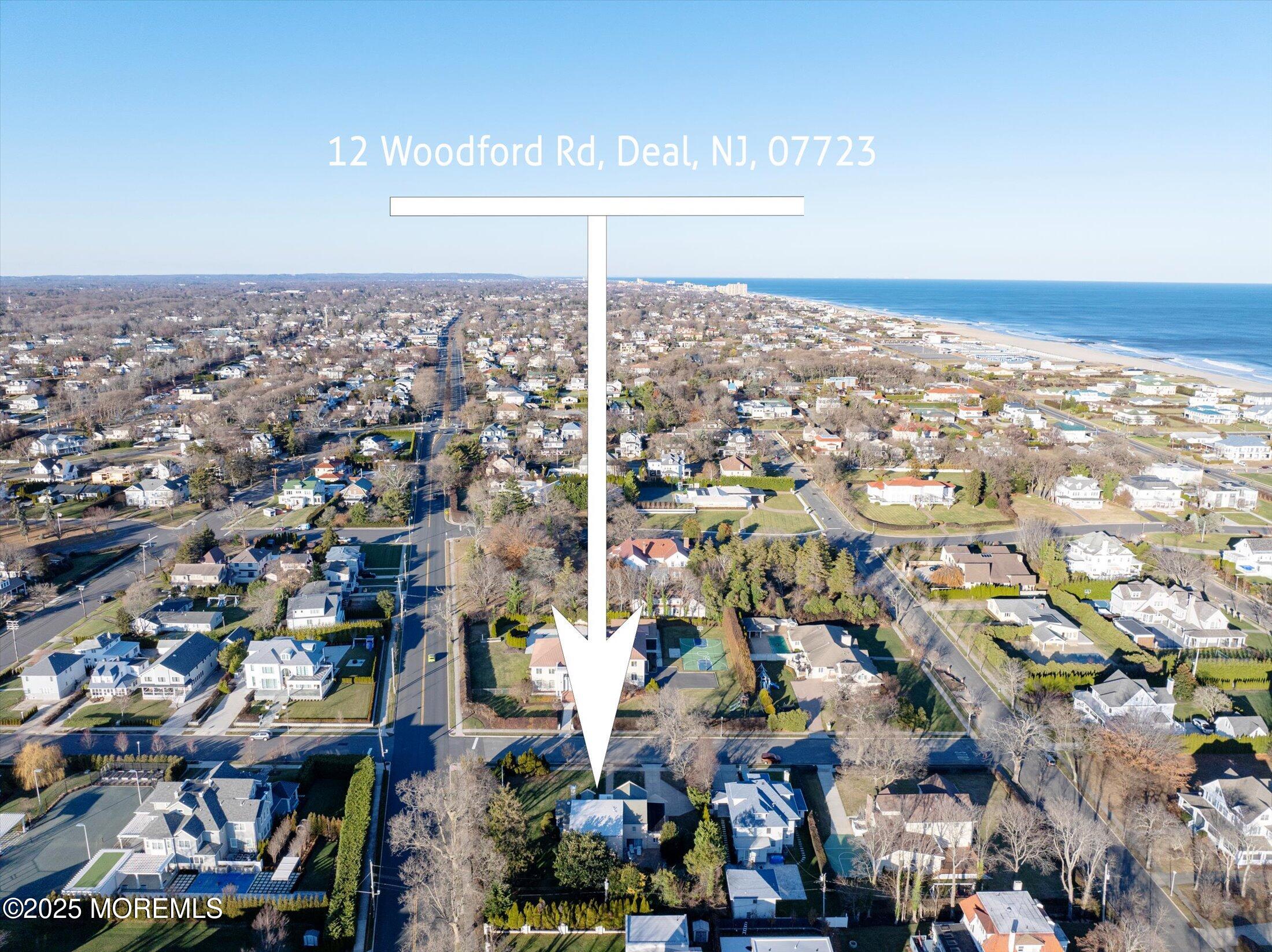 12 Woodford Road Deal, NJ 07723 - Photo 63 of 77 an aerial view of a city