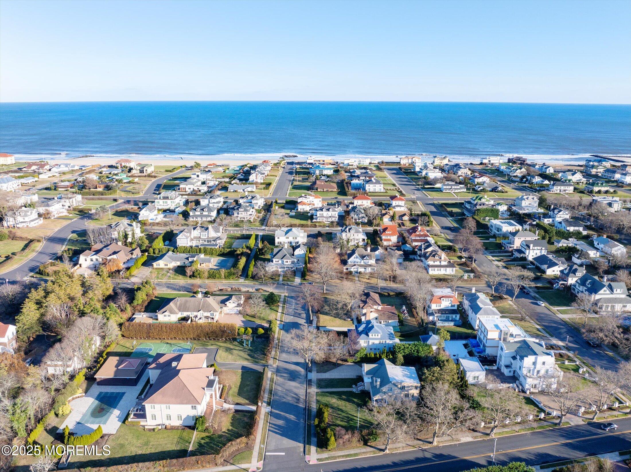12 Woodford Road Deal, NJ 07723 - Photo 68 of 77 an aerial view of beach and ocean