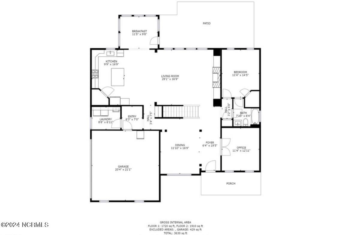 149 Great Oak Drive Hampstead, NC 28443 - Photo 37 of 38 Floor plan 1
