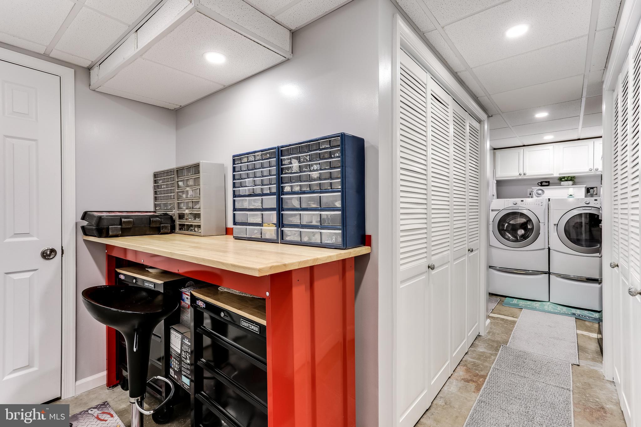 6412 Lochridge Road Columbia, MD 21044 - Photo 29 of 53 Laundry Room & Workshop