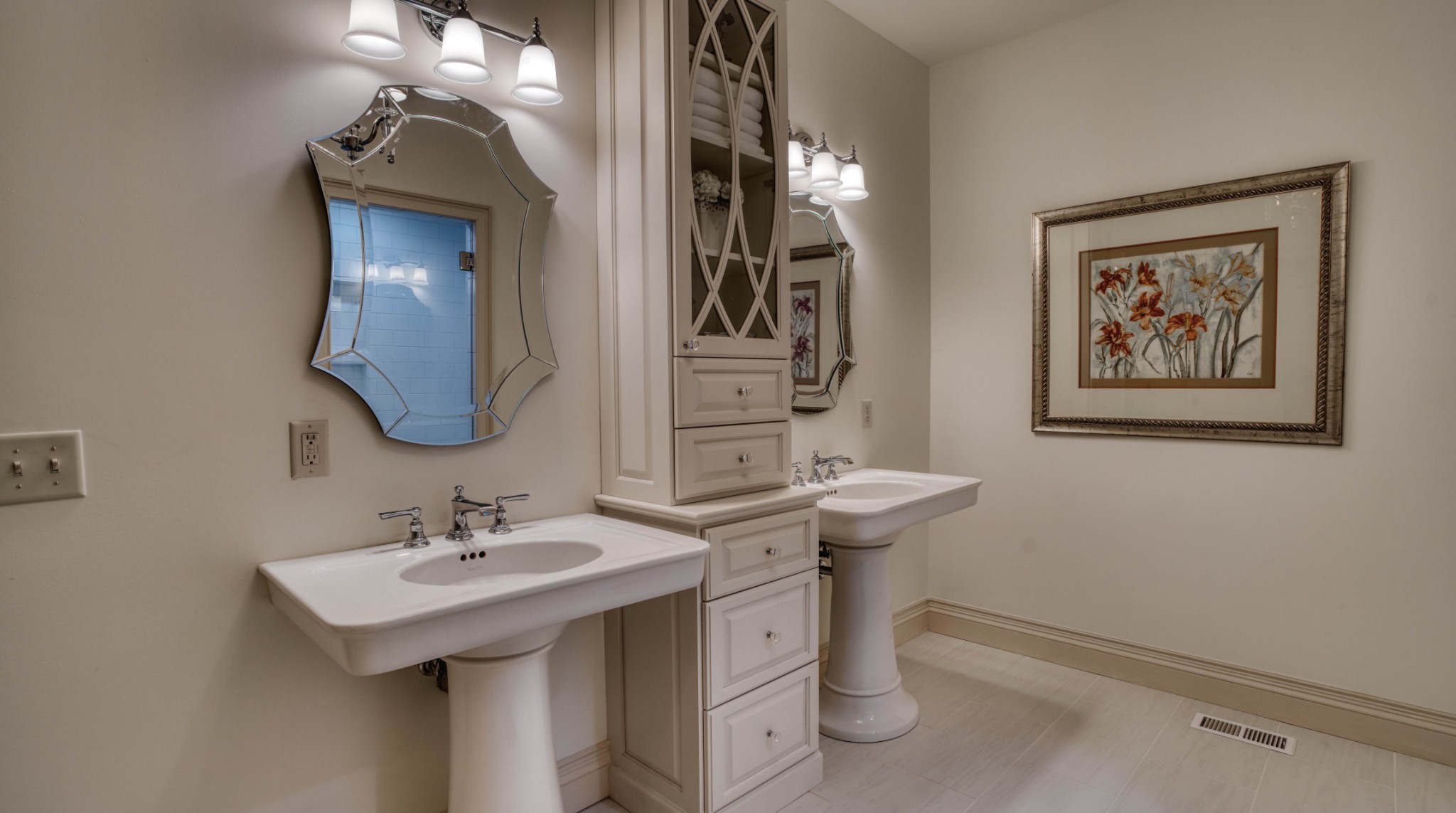 1368 Tidwell Switch Road Dickson, TN 37055 - Photo 42 of 69 a bathroom with a sink and a mirror