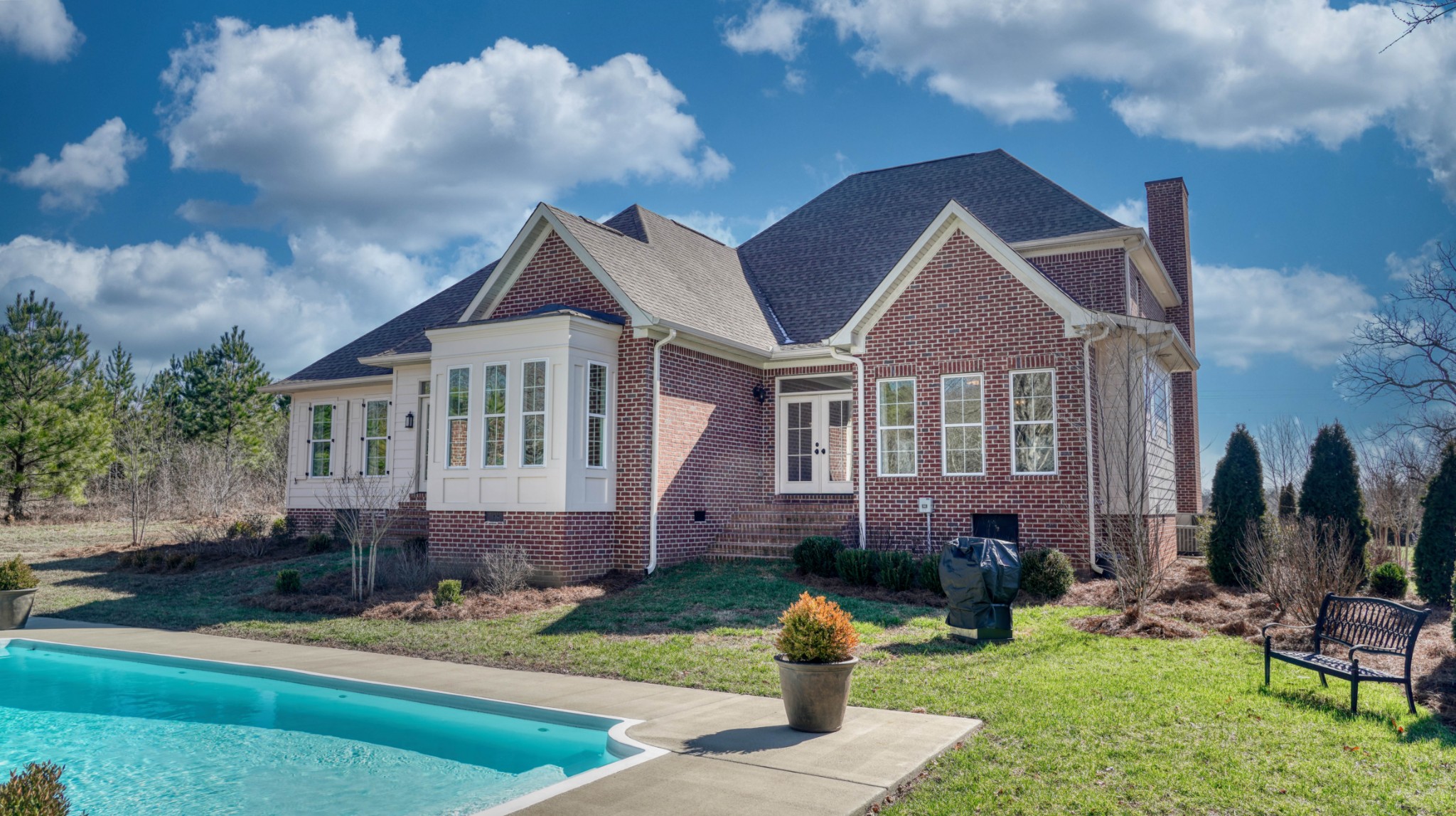1368 Tidwell Switch Road Dickson, TN 37055 - Photo 52 of 69 a front view of a house with a garden and yard