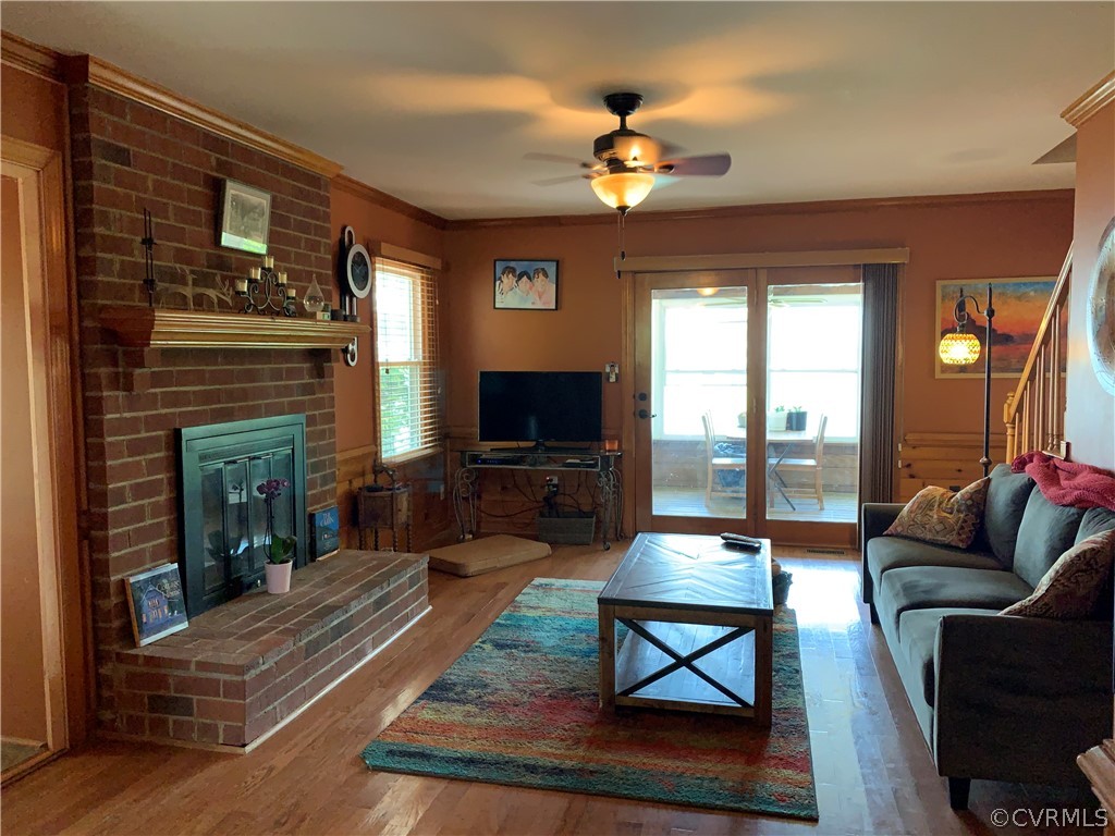 1093 Sunken Meadow Road Spring Grove, VA 23881 - Photo 10 of 47 Family Room with wood burning fireplace