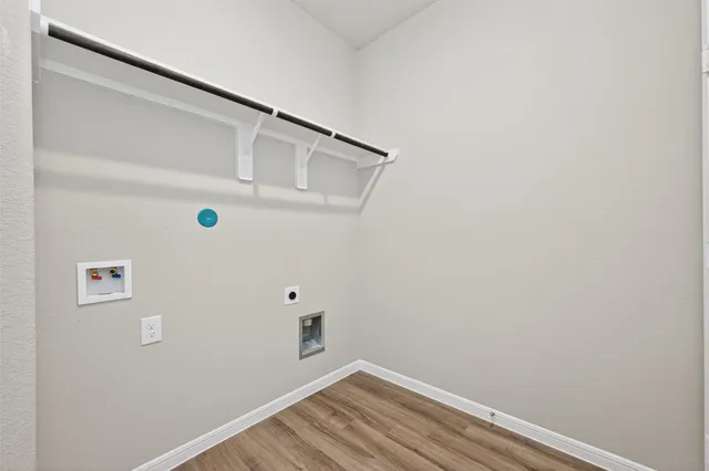 a view of small space with racks on the wall