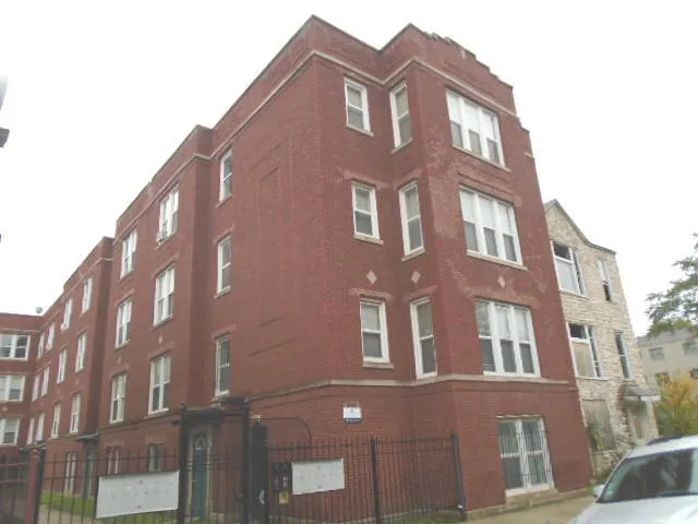 a front view of a building