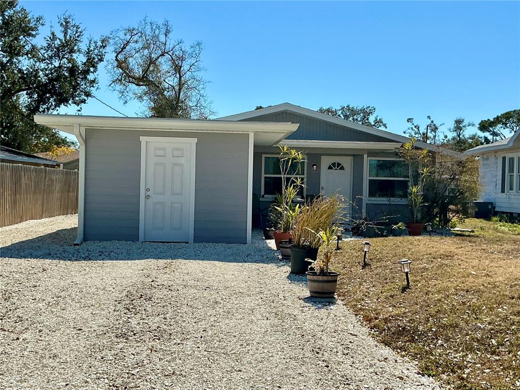 a view of a house with a patio