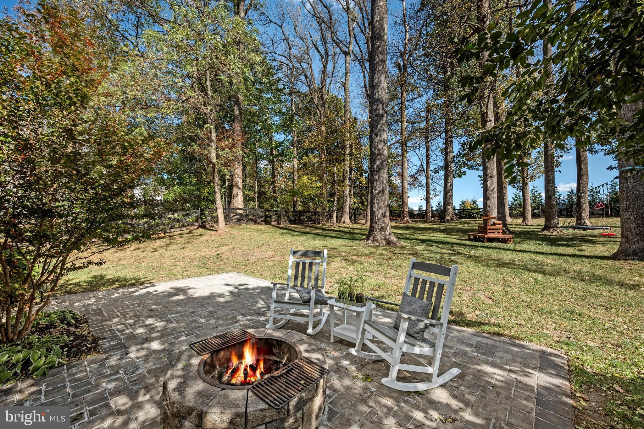 15511 Hillview Court Culpeper, VA 22701 - Photo 6 of 39 a view of backyard with table and chairs and trees