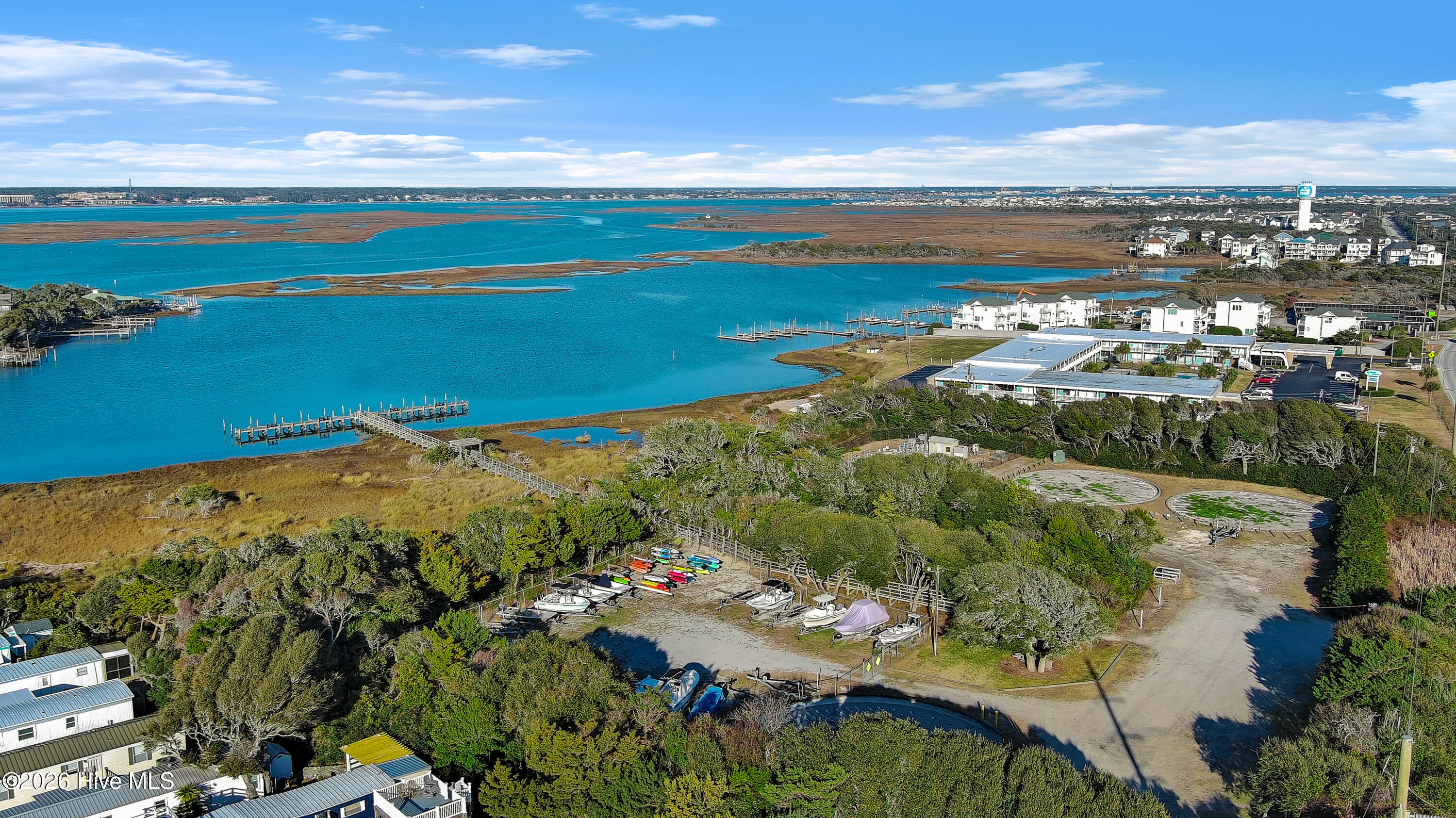 2111 West Fort Macon Road, Unit 248 DUNESCAPE Atlantic Beach, NC 28512 - Photo 43 of 45 Dunescape Villas dock and boat storage
