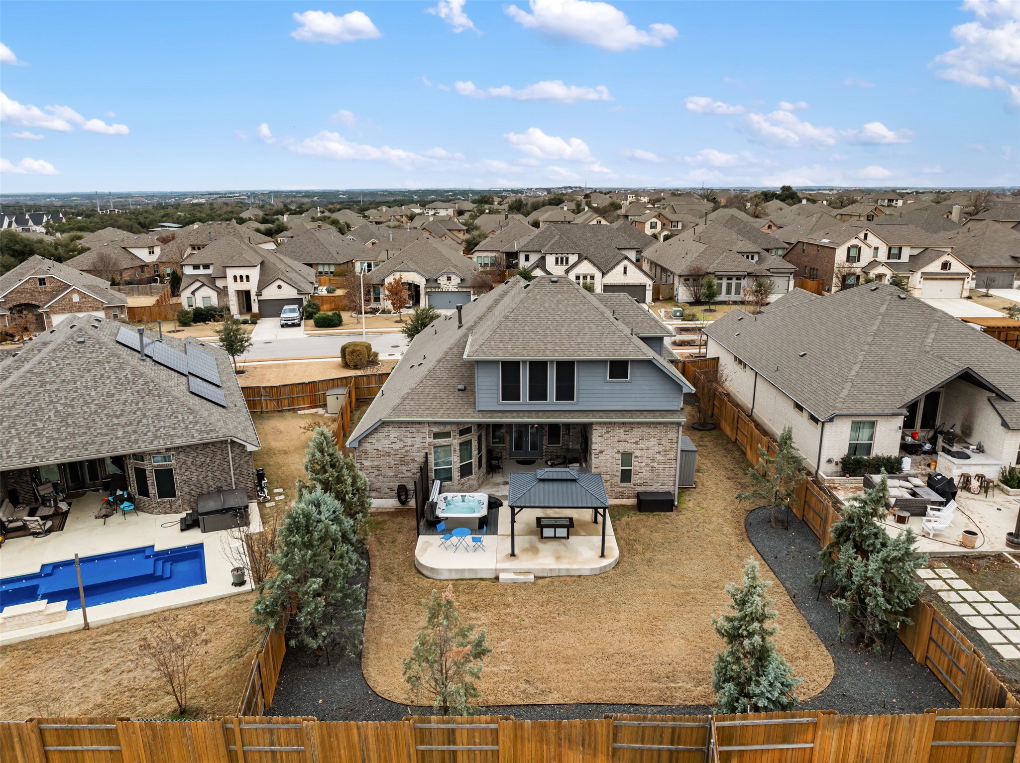 2501 Costera Street Leander, TX 78641 - Photo 33 of 40 Aerial view of home.