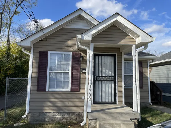 a front view of a house