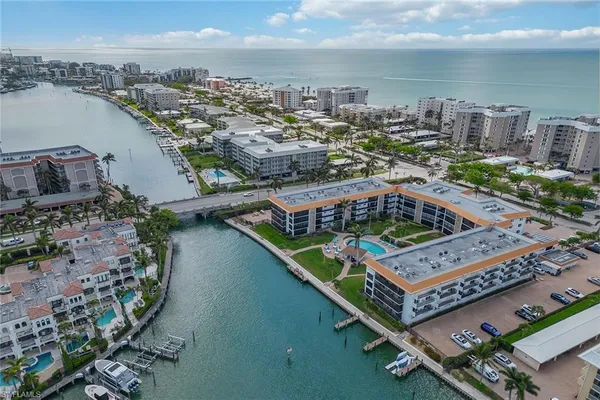 a view of a city with tall buildings