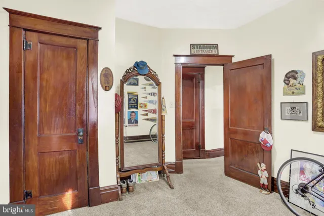 a view of front door of house