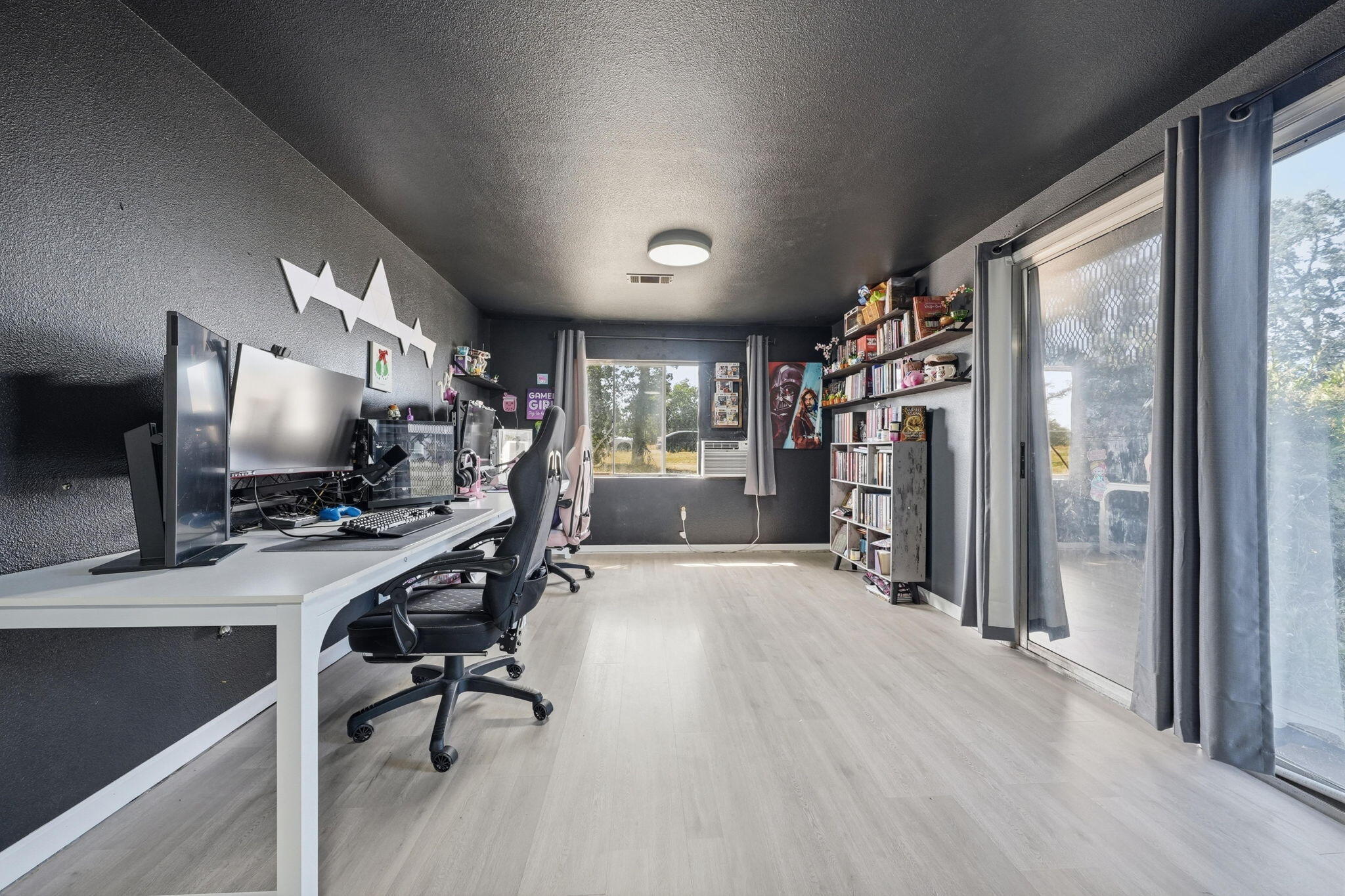 22189 Old Alturas Road Redding, CA 96003 - Photo 22 of 70 a view of a workspace with furniture and a window