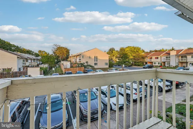 a view of a terrace with chairs