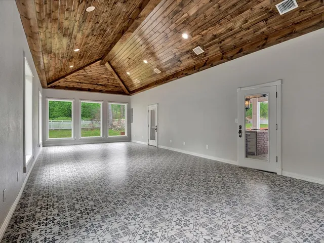 a outdoor space with chairs