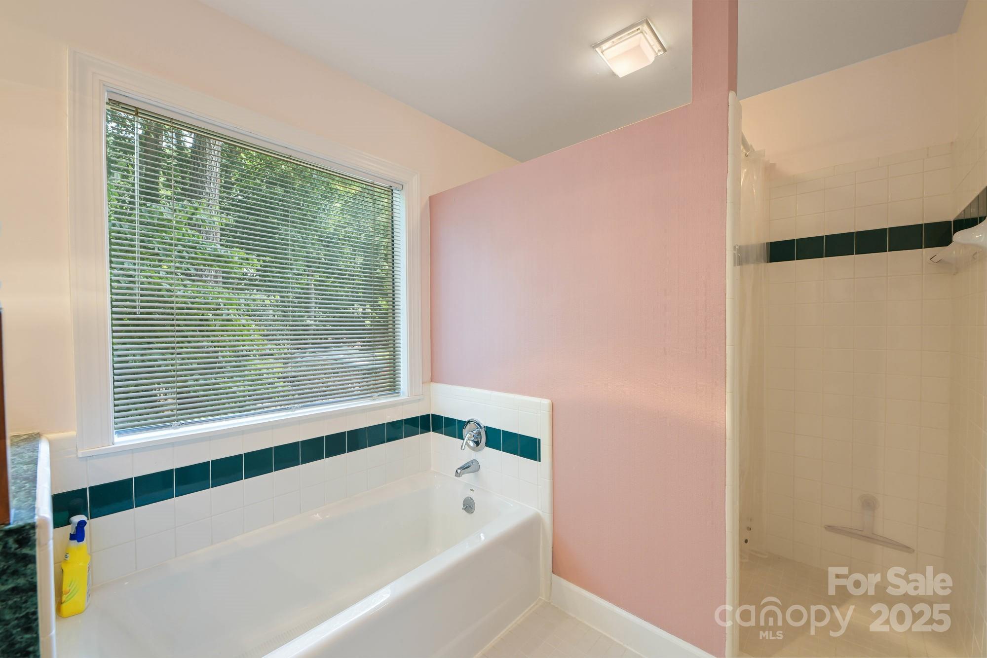 12041 Spinnaker Drive Tega Cay, SC 29708 - Photo 21 of 42 a bathroom with a bathtub and shower
