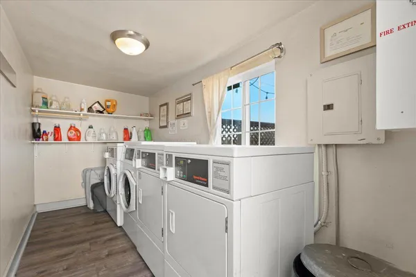 a view of a car garage