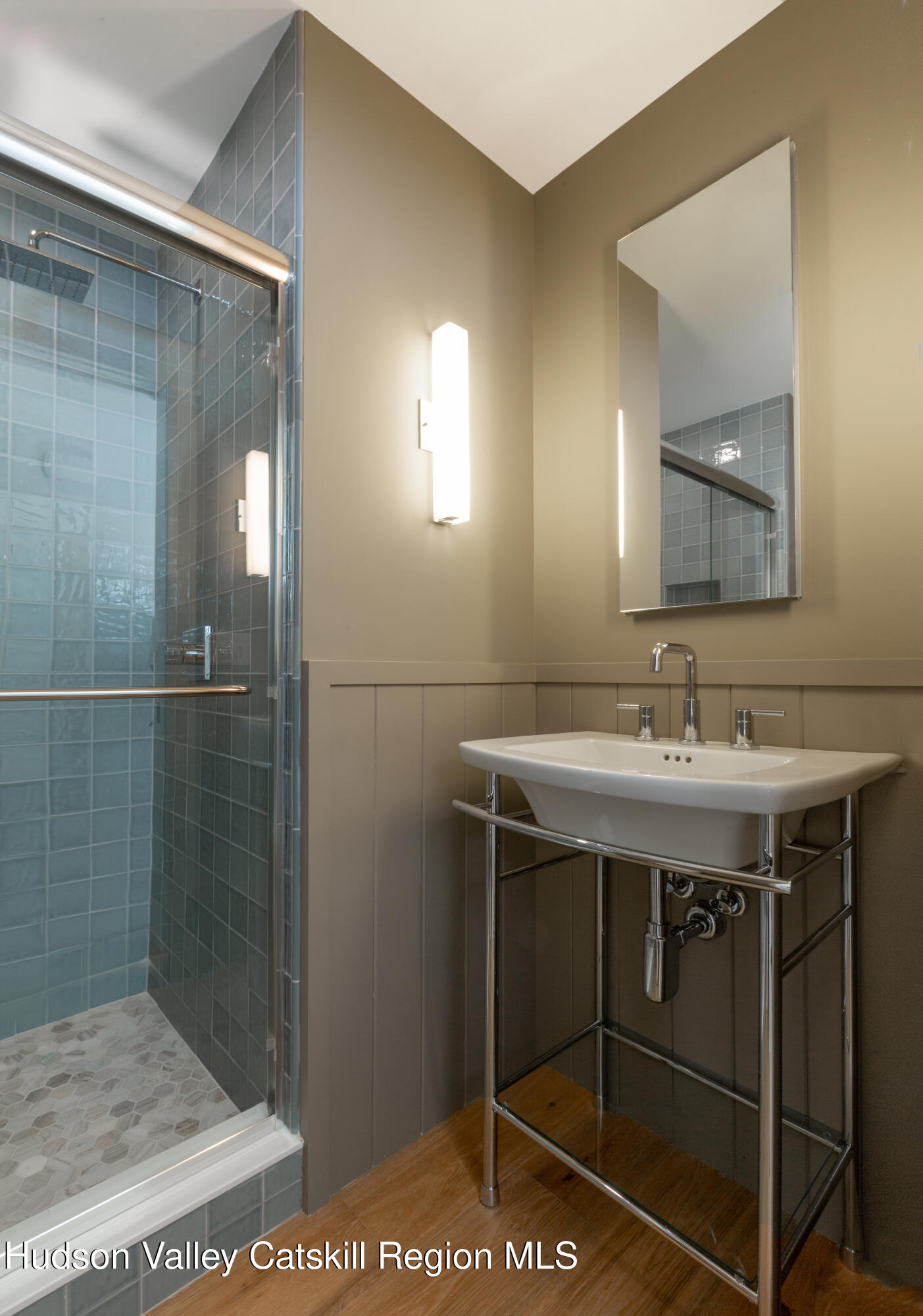 368 Marl Road Pine Bush, NY 12566 - Photo 17 of 29 a bathroom with a sink and a mirror