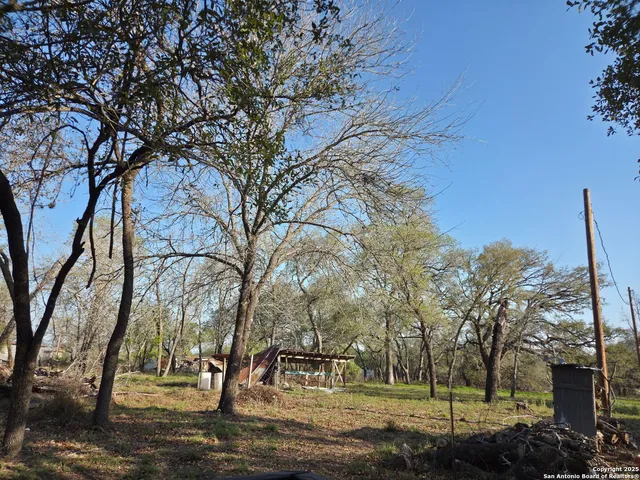 a view of outdoor space with lots of trees