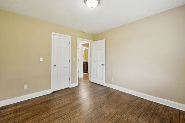 wooden floor in an empty room