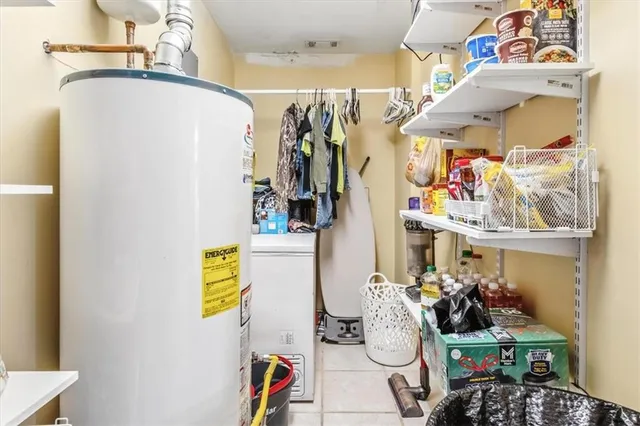 a view of storage and utility room