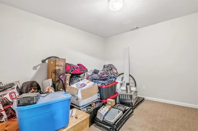 a view of a room with storage and utility