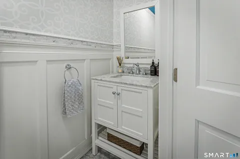 a view of a closet with storage