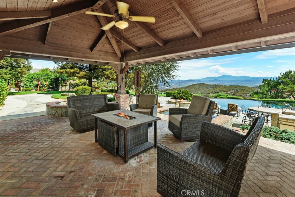 27777 Sycamore Mesa Road Temecula, CA 92590 - Photo 53 of 72 Covered patio with ceiling fan & lighting