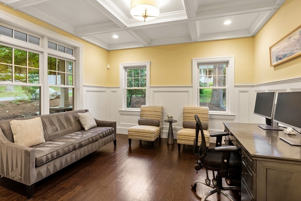 4 Fields Lane Wayland, MA 01778 - Photo 14 of 39 a living room with furniture and wooden floor