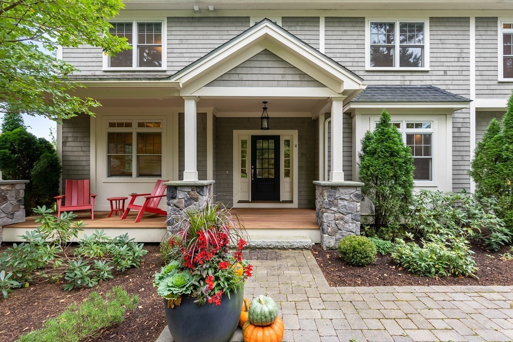 4 Fields Lane Wayland, MA 01778 - Photo 3 of 39 front view of a house with a yard