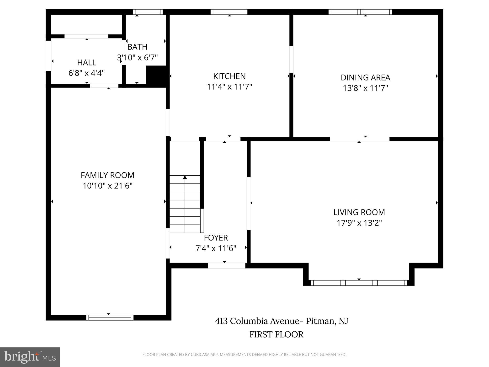 413 Columbia Avenue Pitman, NJ 08071 - Photo 32 of 33 a picture of a floor plan