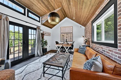 a view of a lake with outdoor space