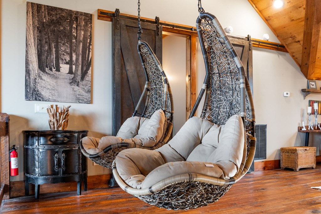 287 Scouts Overlook Lane Morganton, GA 30560 - Photo 43 of 84 a living room with furniture and a wooden floor