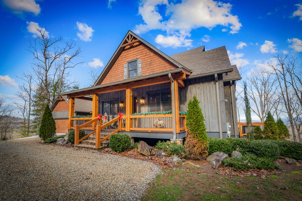 287 Scouts Overlook Lane Morganton, GA 30560 - Photo 74 of 84 a front view of a house with a yard