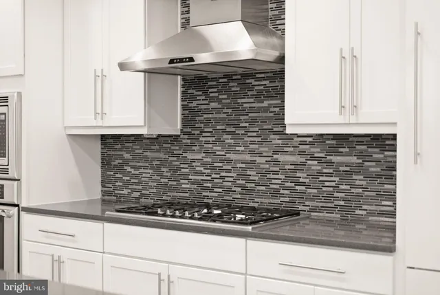 a view of a brick building from a balcony