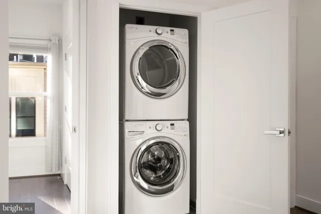 a view of a building from a balcony