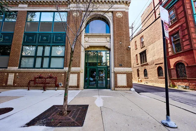 a multi story building with many windows