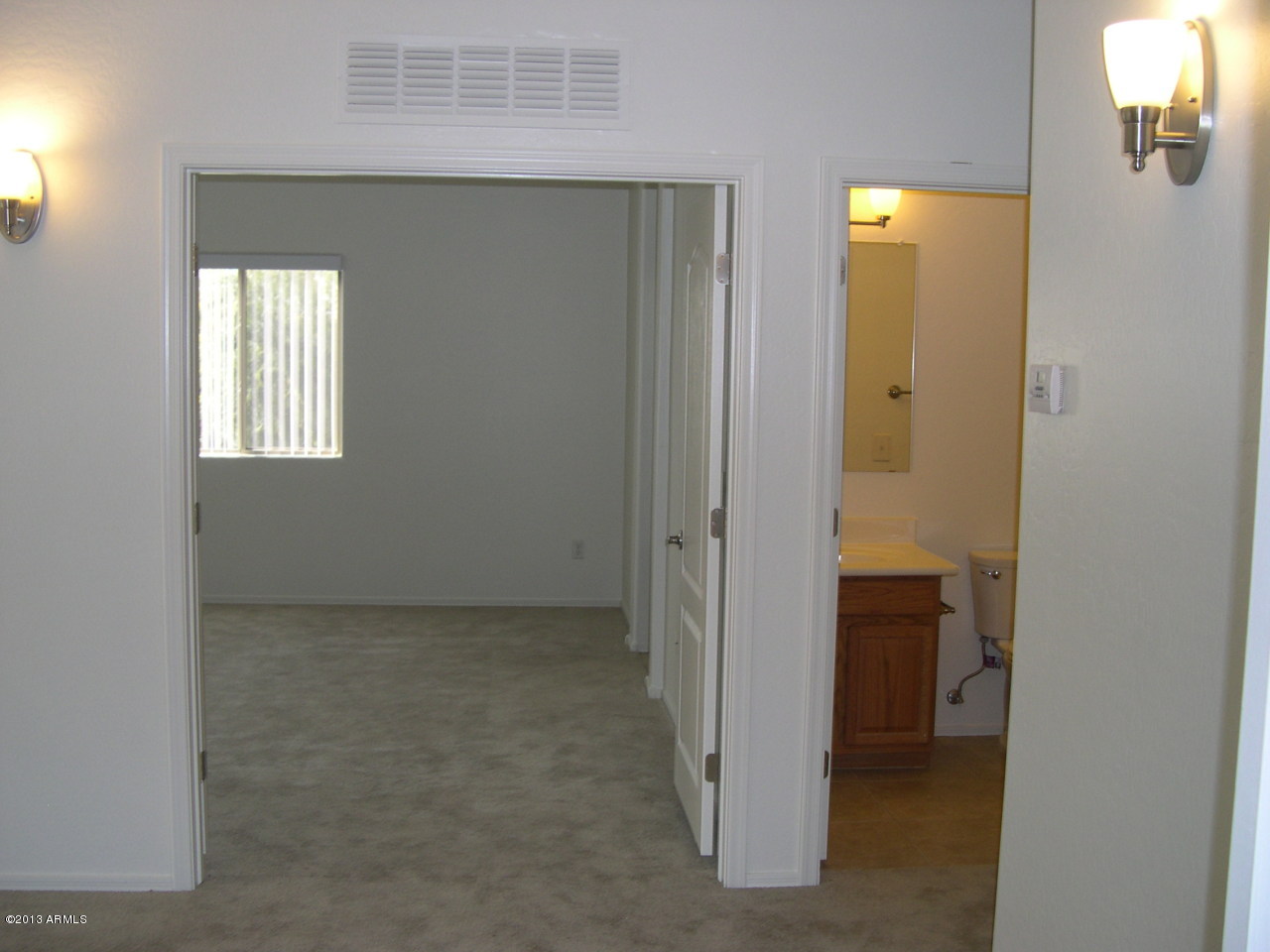 Double doors to master bedroom