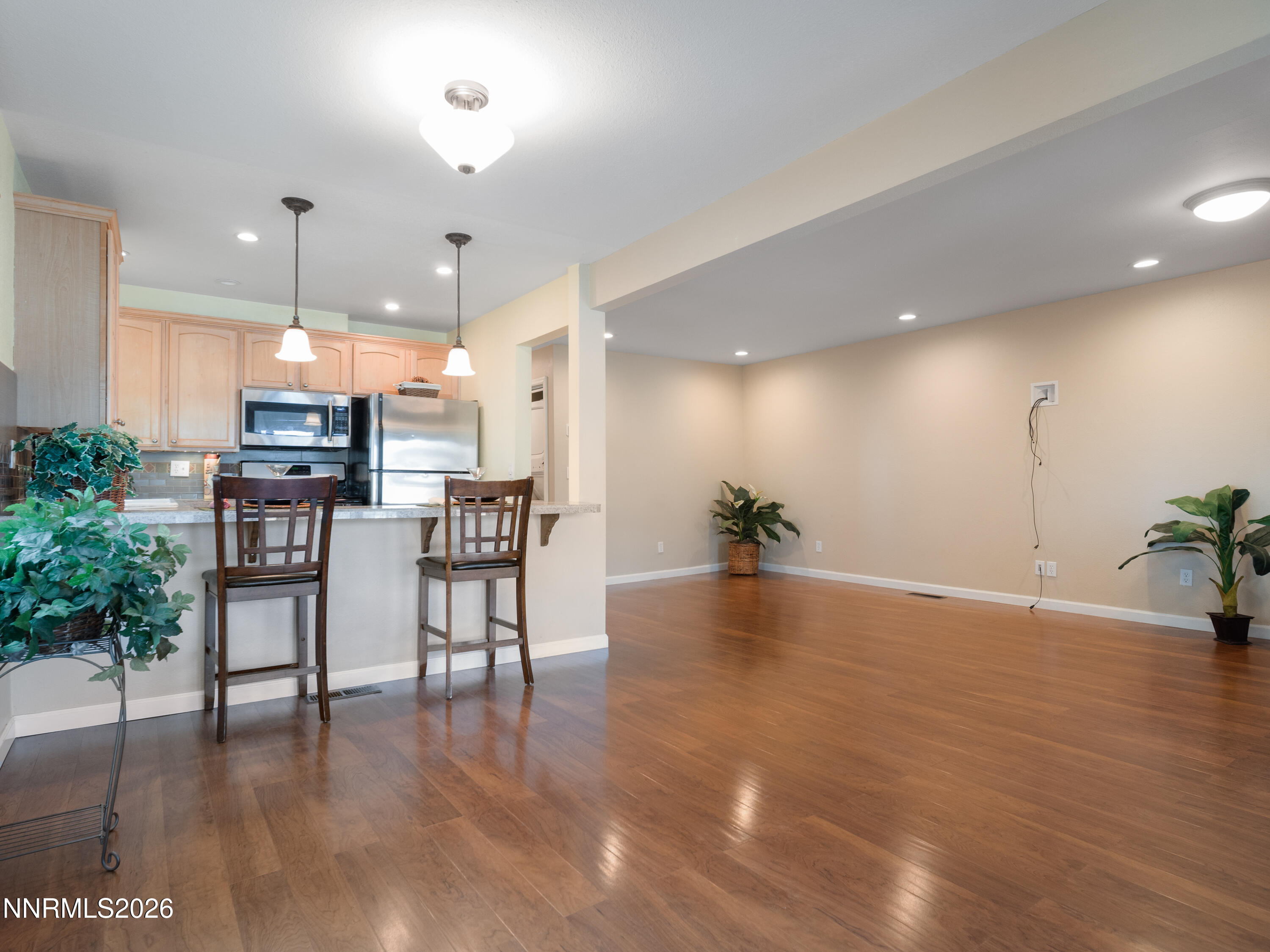 761 Milky Way Court, Unit A Stateline, NV 89449 - Photo 10 of 43 a view of kitchen with furniture and wooden floor