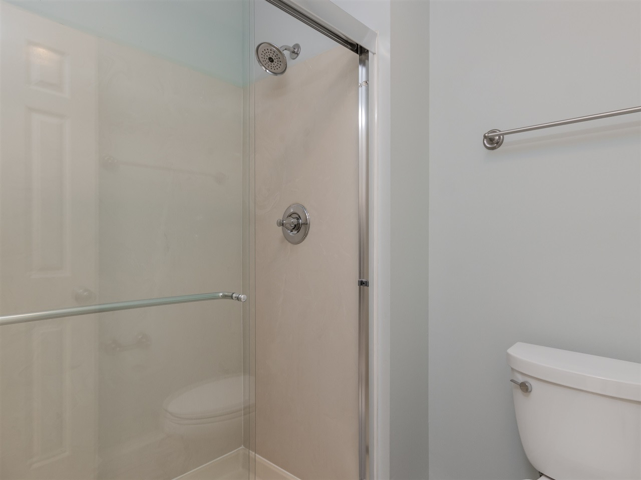 5713 Edgedale Drive Raleigh, NC 27612 - Photo 21 of 30 New shower door enclosure & shower head & controls. Master Shower