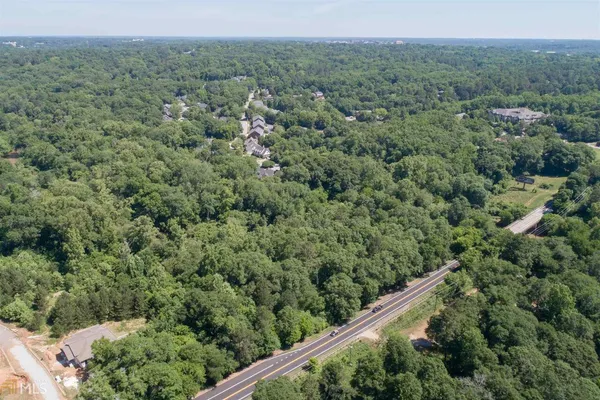 an aerial view of forest