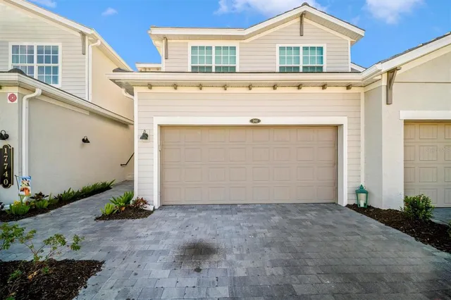 a front view of a building with street view