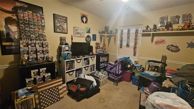 a room with gym equipment