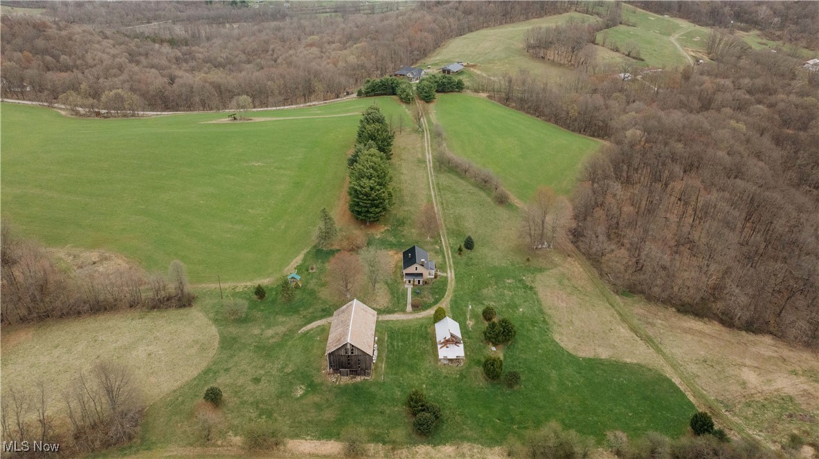 7146 Crowder Road Southwest Sherrodsville, OH 44675 - Photo 16 of 33 Drone / aerial view with a rural view