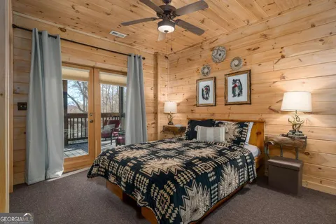 a view of a house with snow on the background