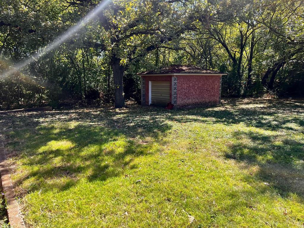 3613 Williams Road Fort Worth, TX 76116 - Photo 14 of 31 a backyard of a house with yard and tree