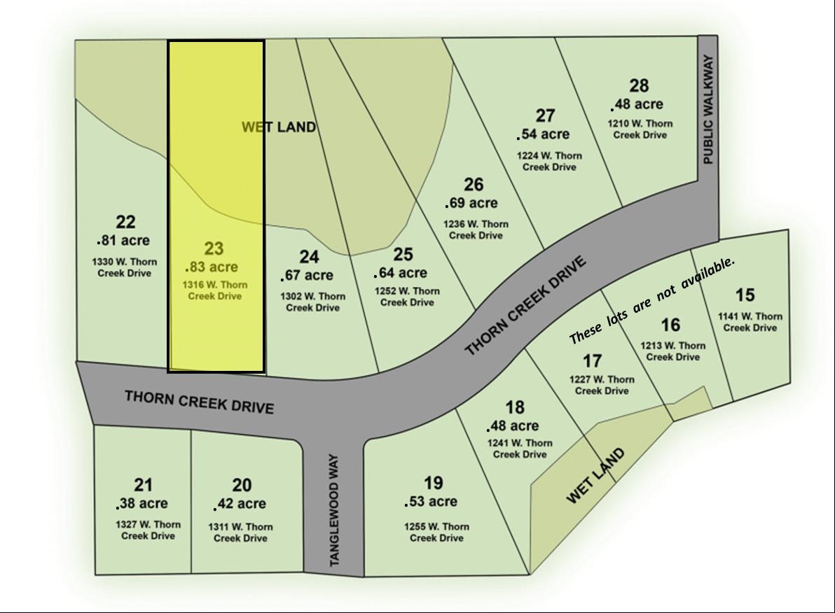 1316 West Thorn Creek Dr Unit 23  