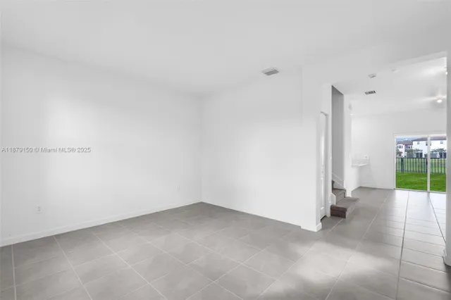 a view of an empty room