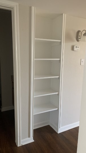 7315 Brompton Street, Unit 366B Houston, TX 77025 - Photo 3 of 11 a view of walk in closet with empty racks